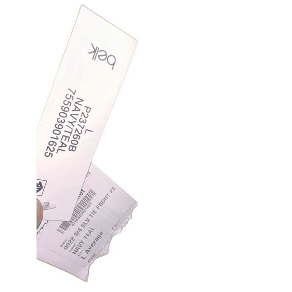 NEW WITH TAGS PERCEPTIONS Womens Tie Front stylish Soft Jacket Classic Navy blue - Picture 4 of 11